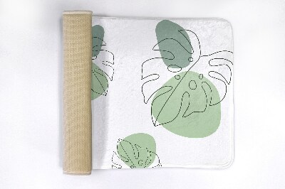 Tapete para casa de banho Folhas de Monstera