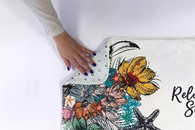 Tapete para banheira Pássaros Flores