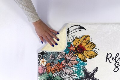 Tapete para banheira Pássaros Flores