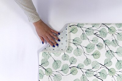 Tapete para casa de banho Folhas de eucalipto