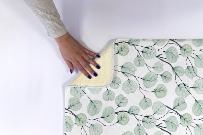 Tapete para casa de banho Folhas de eucalipto