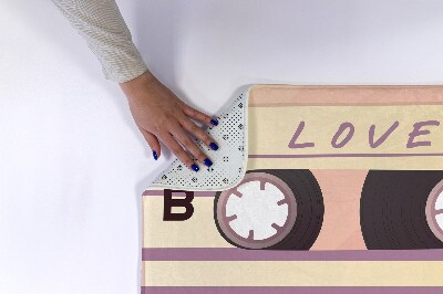 Tapete para casa de banho Cassete retrô