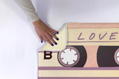 Tapete para casa de banho Cassete retrô