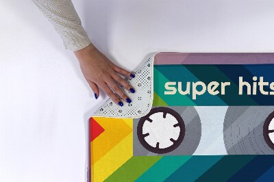 Tapete para wc Cassete Retro Rainbow