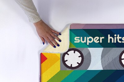 Tapete para wc Cassete Retro Rainbow