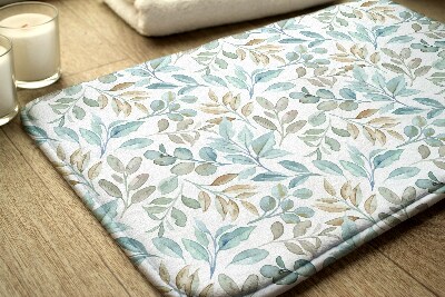 Tapete para casa de banho Folhas da Natureza