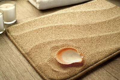 Tapete para casa de banho Praia de areia