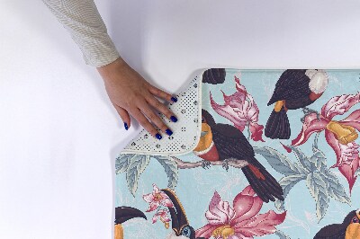 Tapete para banheira Pássaros Flores