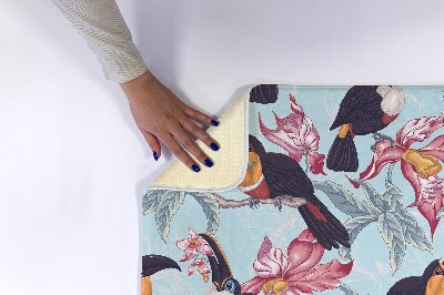 Tapete para banheira Pássaros Flores