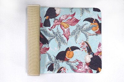 Tapete para banheira Pássaros Flores