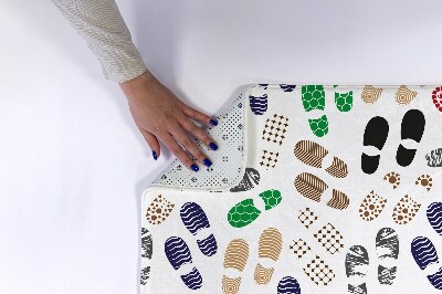 Tapete para banheira Pegadas de sapato