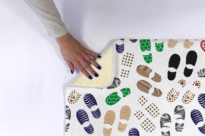 Tapete para banheira Pegadas de sapato