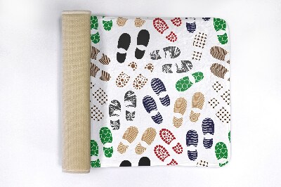 Tapete para banheira Pegadas de sapato