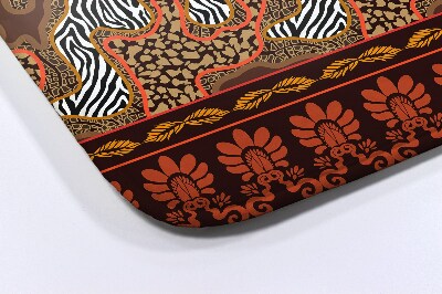 Tapete para casa de banho Resumo de animais da África