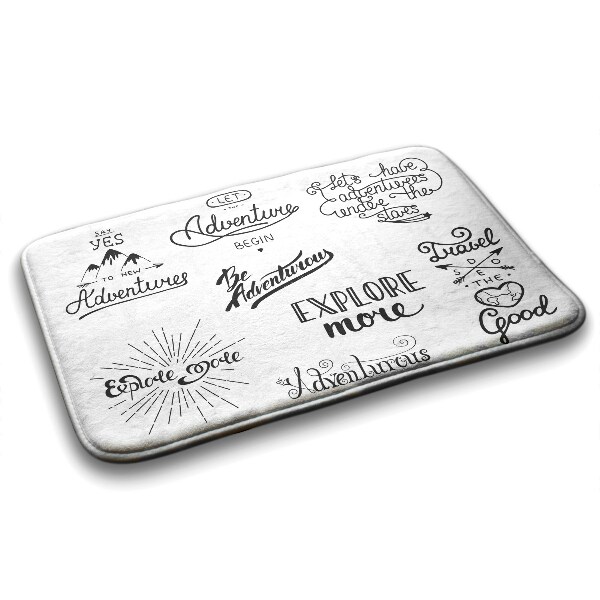 Tapete para casa de banho Motivação para Aventura