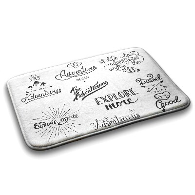 Tapete para casa de banho Motivação para Aventura