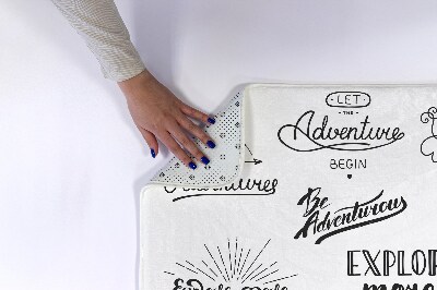 Tapete para casa de banho Motivação para Aventura