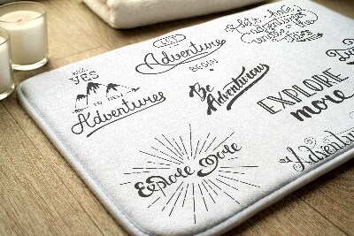 Tapete para casa de banho Motivação para Aventura