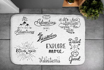 Tapete para casa de banho Motivação para Aventura