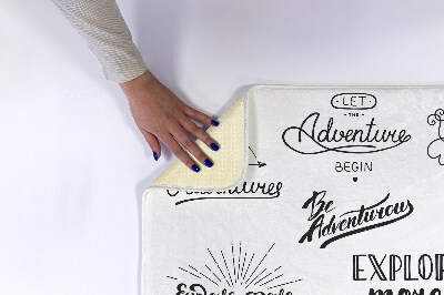 Tapete para casa de banho Motivação para Aventura