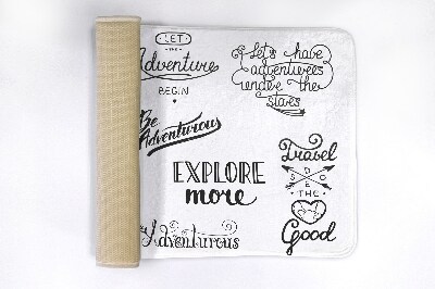 Tapete para casa de banho Motivação para Aventura
