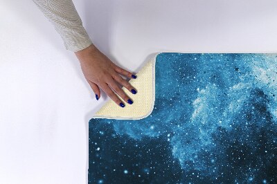 Tapete para casa de banho Abstração azul