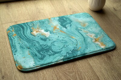 Tapete para banheira Mármore turquesa