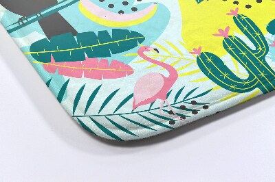 Tapete para casa de banho Pássaros Plantas Abstração