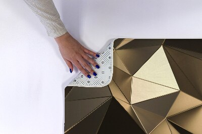 Tapete para casa de banho Padrão Dourado