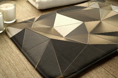 Tapete para casa de banho Padrão Dourado