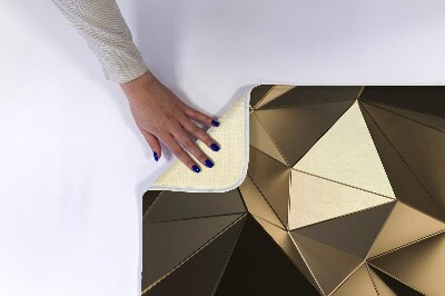 Tapete para casa de banho Padrão Dourado