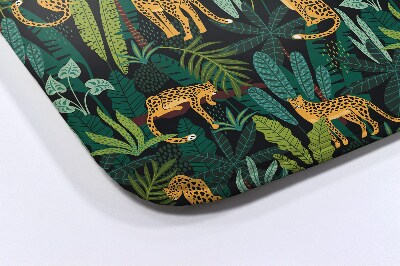 Tapete para banheira Plantas de chita animal