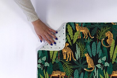 Tapete para banheira Plantas de chita animal