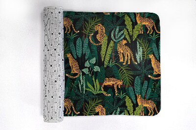 Tapete para banheira Plantas de chita animal