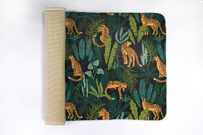 Tapete para banheira Plantas de chita animal