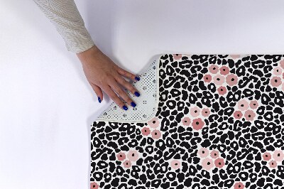 Tapete para casa de banho Leopardo de abstração