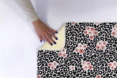 Tapete para casa de banho Leopardo de abstração