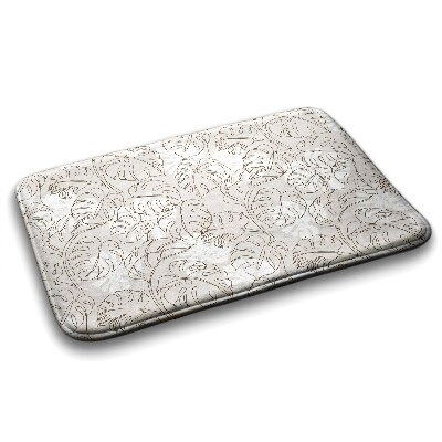 Tapete para banheira Folhas de Monstera