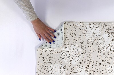 Tapete para banheira Folhas de Monstera