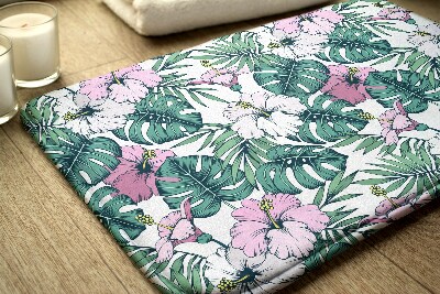 Tapete para banheira Folhas de Monstera