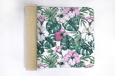 Tapete para banheira Folhas de Monstera