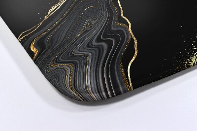 Tapete para banheira Mármore preto