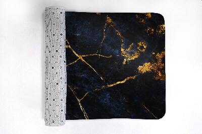 Tapete para casa de banho Mármore azul marinho