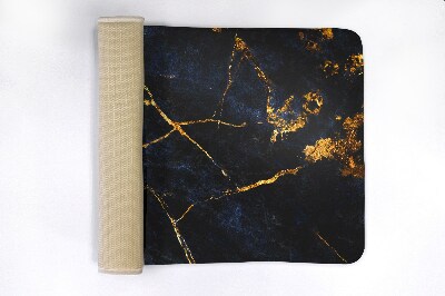 Tapete para casa de banho Mármore azul marinho