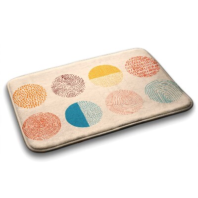 Tapete para casa de banho Círculos Linhas