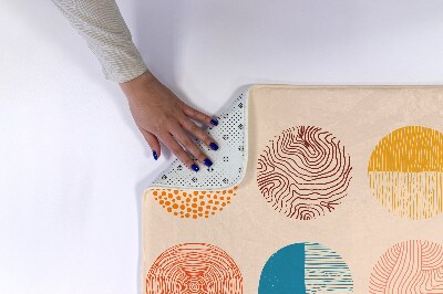 Tapete para casa de banho Círculos Linhas