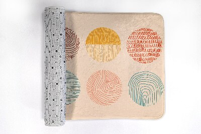 Tapete para casa de banho Círculos Linhas