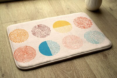 Tapete para casa de banho Círculos Linhas