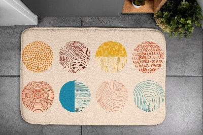 Tapete para casa de banho Círculos Linhas