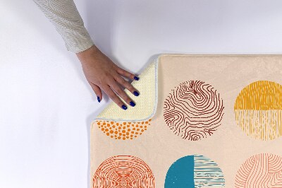 Tapete para casa de banho Círculos Linhas